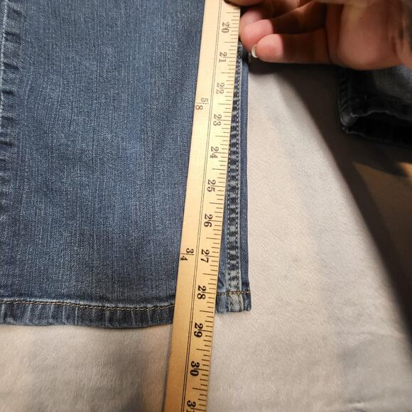 Levis 505 Jeans Mens 36x28 Blue Denim Straight Fit Stretch Classic 5 Pocket - Picture 7 of 10